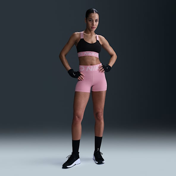 Nike Pro High Waisted Pink. Nike.com